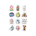 Kawaii Stickers Sheet 126 — 12 Kiss-Cut Vinyl Decals