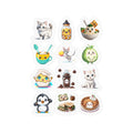 Kawaii Stickers Sheet 136 — 12 Kiss-Cut Vinyl Decals
