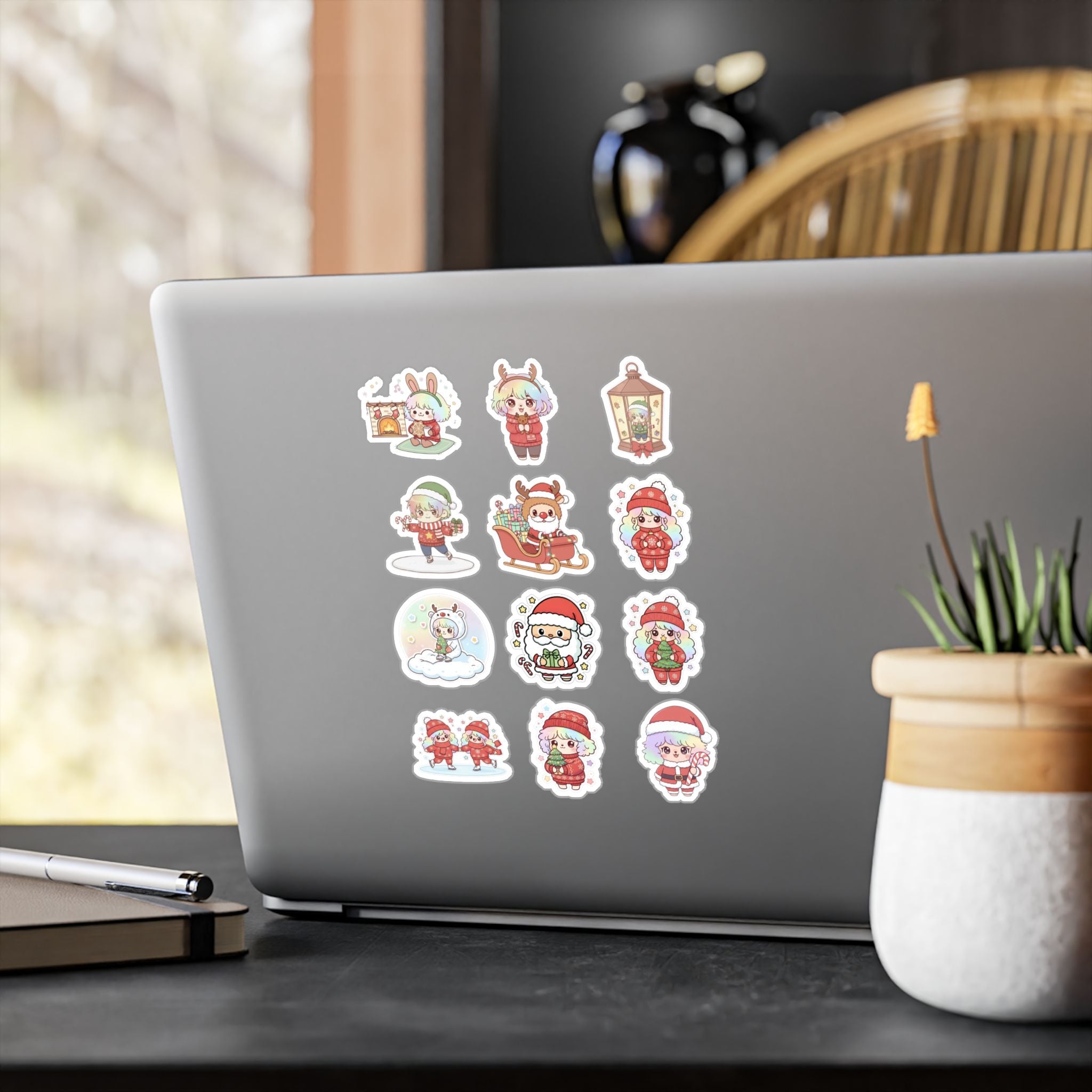 Christmas Monsters Sheet 05 — 12 Kiss-Cut Vinyl Decals