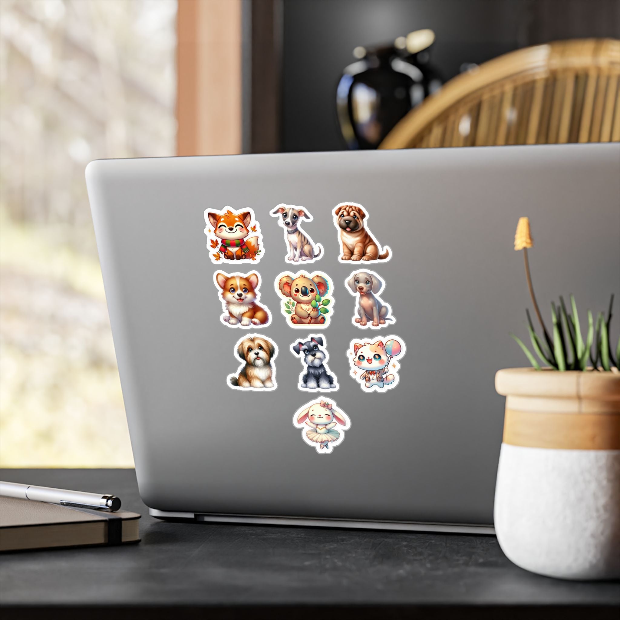 Cute Kawaii Sheet 31 — 10 Kiss-Cut Vinyl Decals