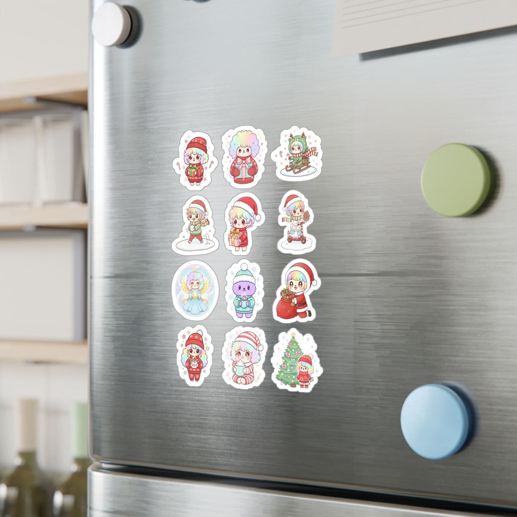 Christmas Monsters Sheet 10 — 12 Kiss-Cut Vinyl Decals