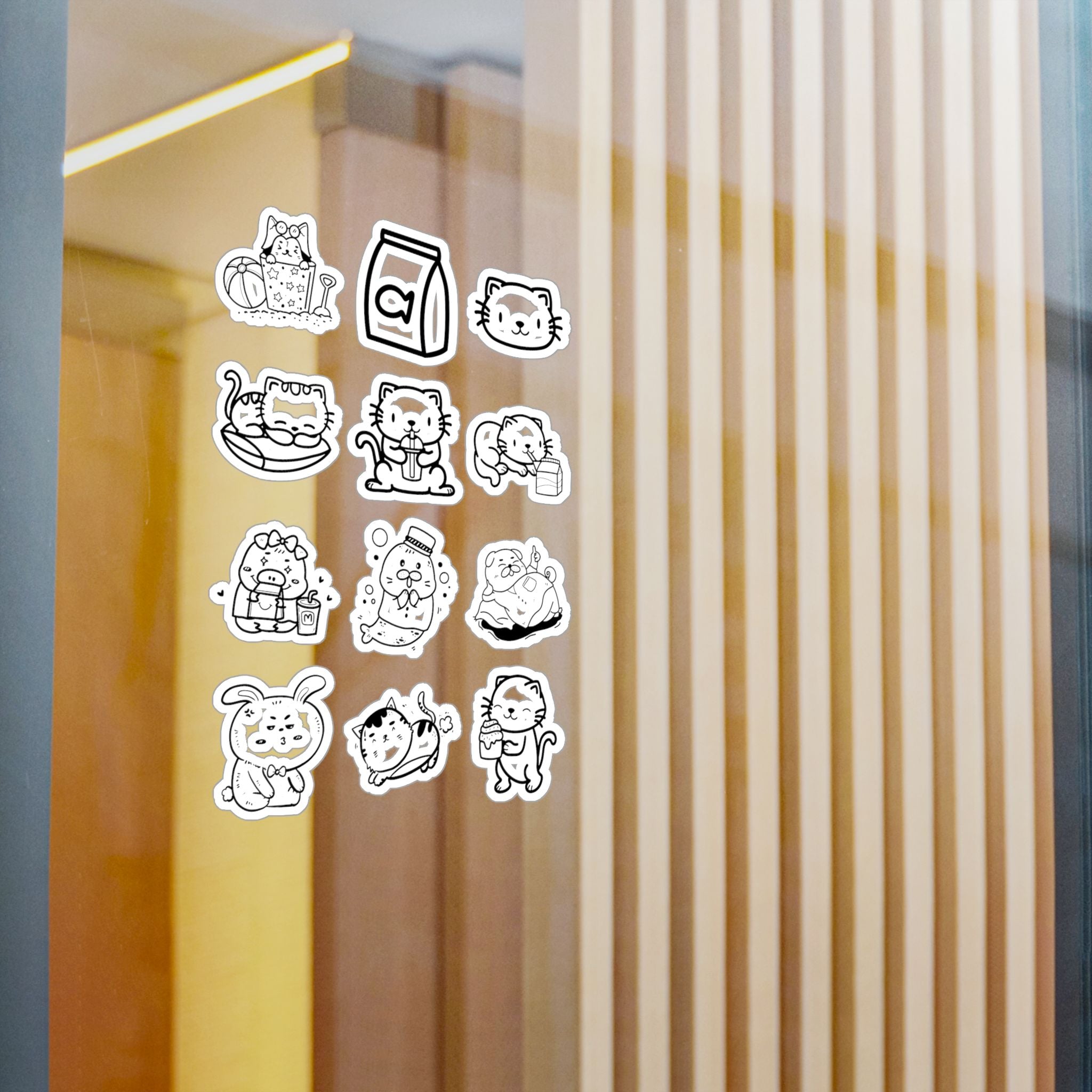 Kawaii Classics Sheet 10 — 12 Kiss-Cut Vinyl Decals