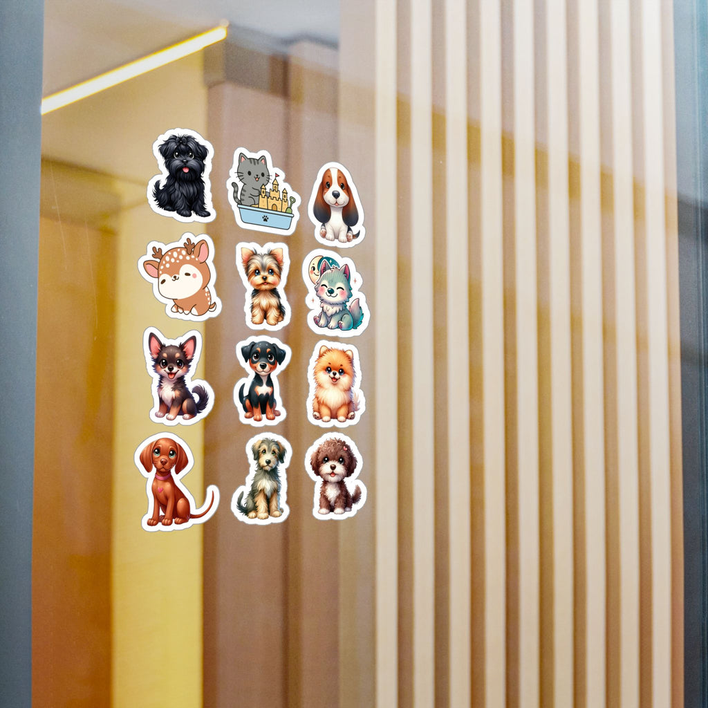 Cute Kawaii Sheet 09 — 12 Kiss-Cut Vinyl Decals