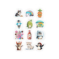 Kawaii Stickers Sheet 30 — 12 Kiss-Cut Vinyl Decals