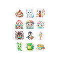 Kawaii Stickers Sheet 133 — 12 Kiss-Cut Vinyl Decals