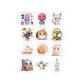 Kawaii Stickers Sheet 75 — 12 Kiss-Cut Vinyl Decals