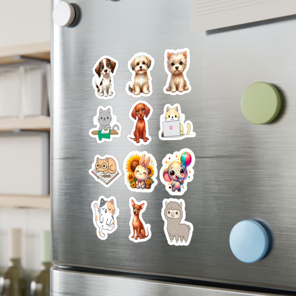 Cute Kawaii Sheet 07 — 12 Kiss-Cut Vinyl Decals