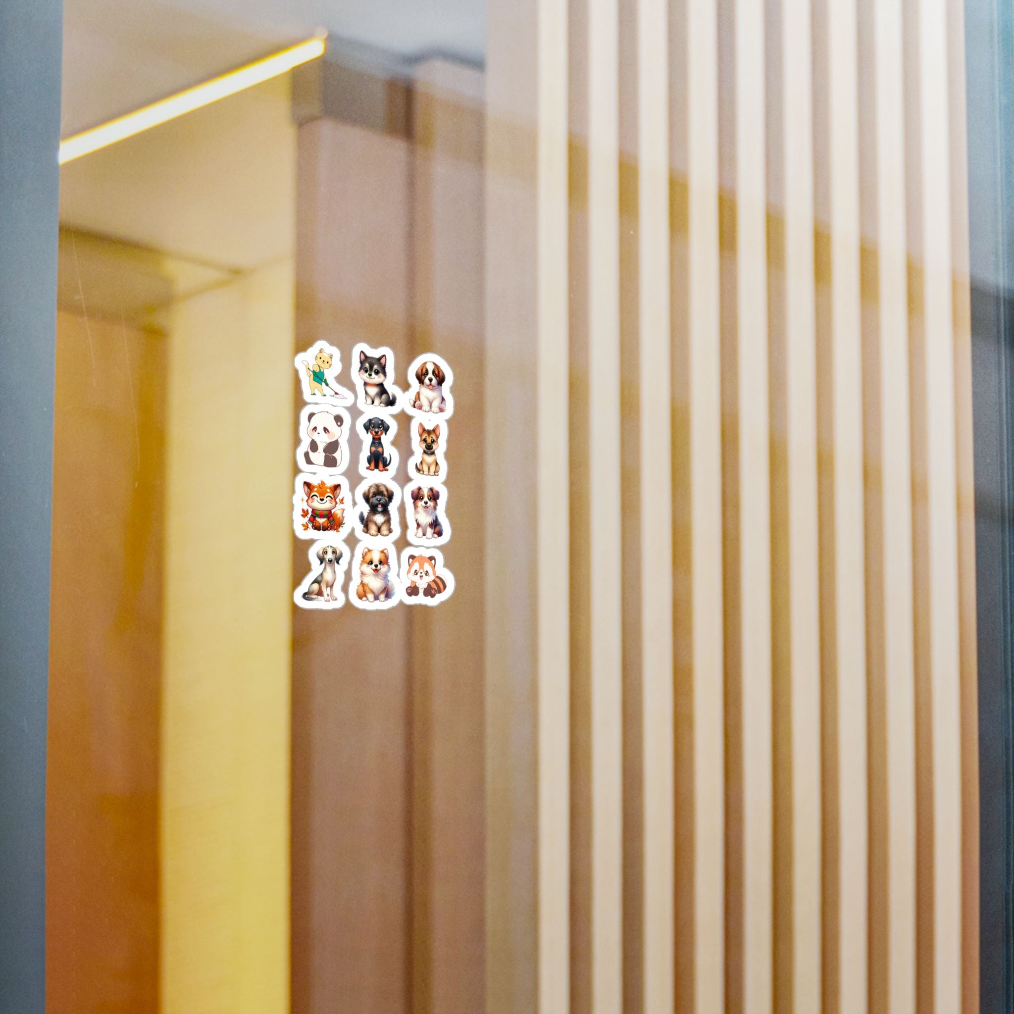 Cute Kawaii Sheet 02 — 12 Kiss-Cut Vinyl Decals