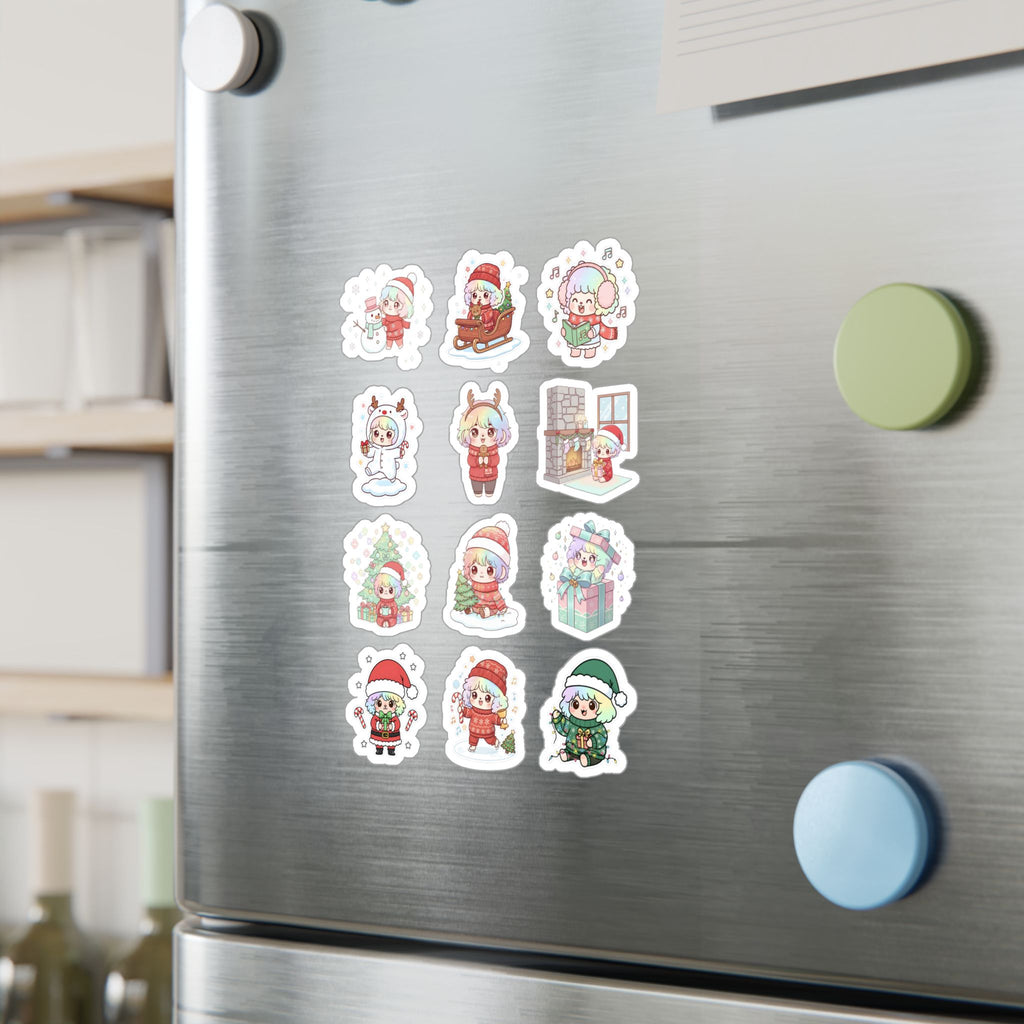 Christmas Monsters Sheet 09 — 12 Kiss-Cut Vinyl Decals