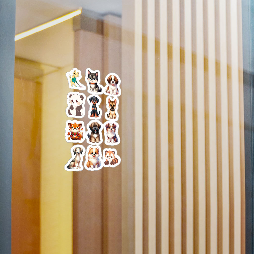 Cute Kawaii Sheet 02 — 12 Kiss-Cut Vinyl Decals