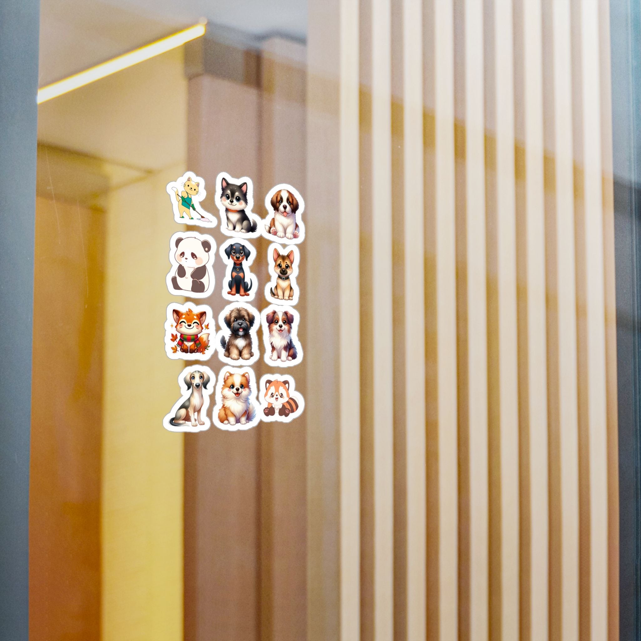 Cute Kawaii Sheet 02 — 12 Kiss-Cut Vinyl Decals