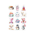 Kawaii Stickers Sheet 50 — 12 Kiss-Cut Vinyl Decals