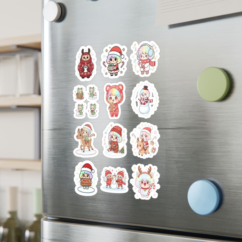 Christmas Monsters Sheet 16 — 12 Kiss-Cut Vinyl Decals