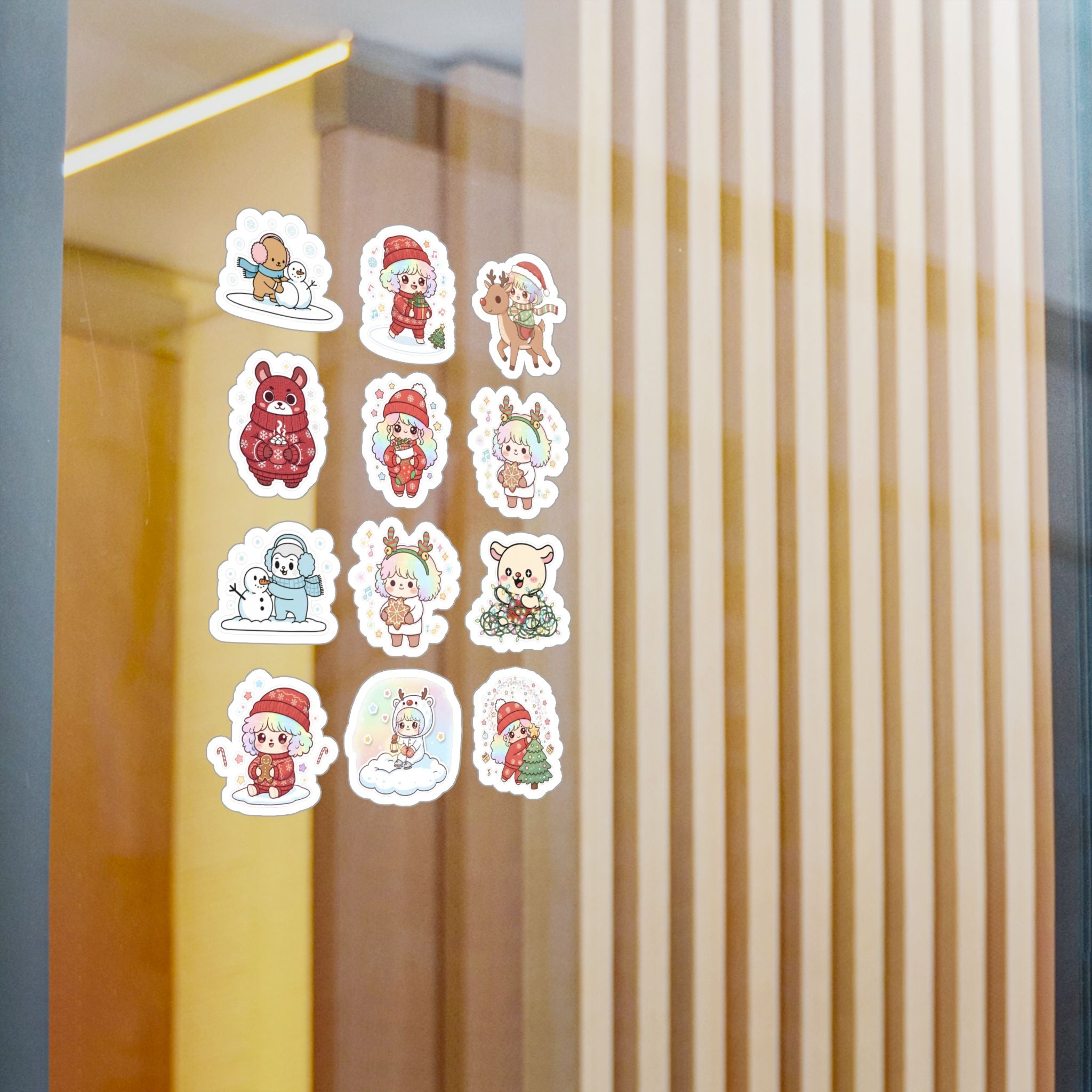 Christmas Monsters Sheet 15 — 12 Kiss-Cut Vinyl Decals