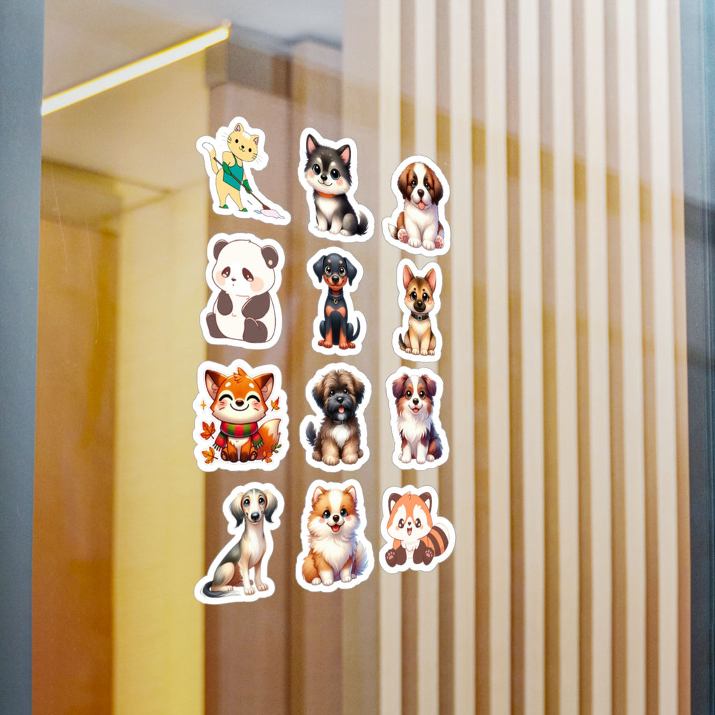 Cute Kawaii Sheet 02 — 12 Kiss-Cut Vinyl Decals