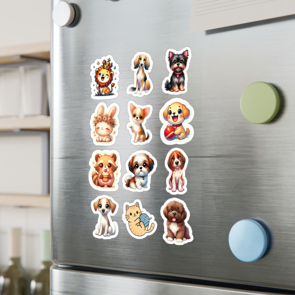 Cute Kawaii Sheet 15 — 12 Kiss-Cut Vinyl Decals