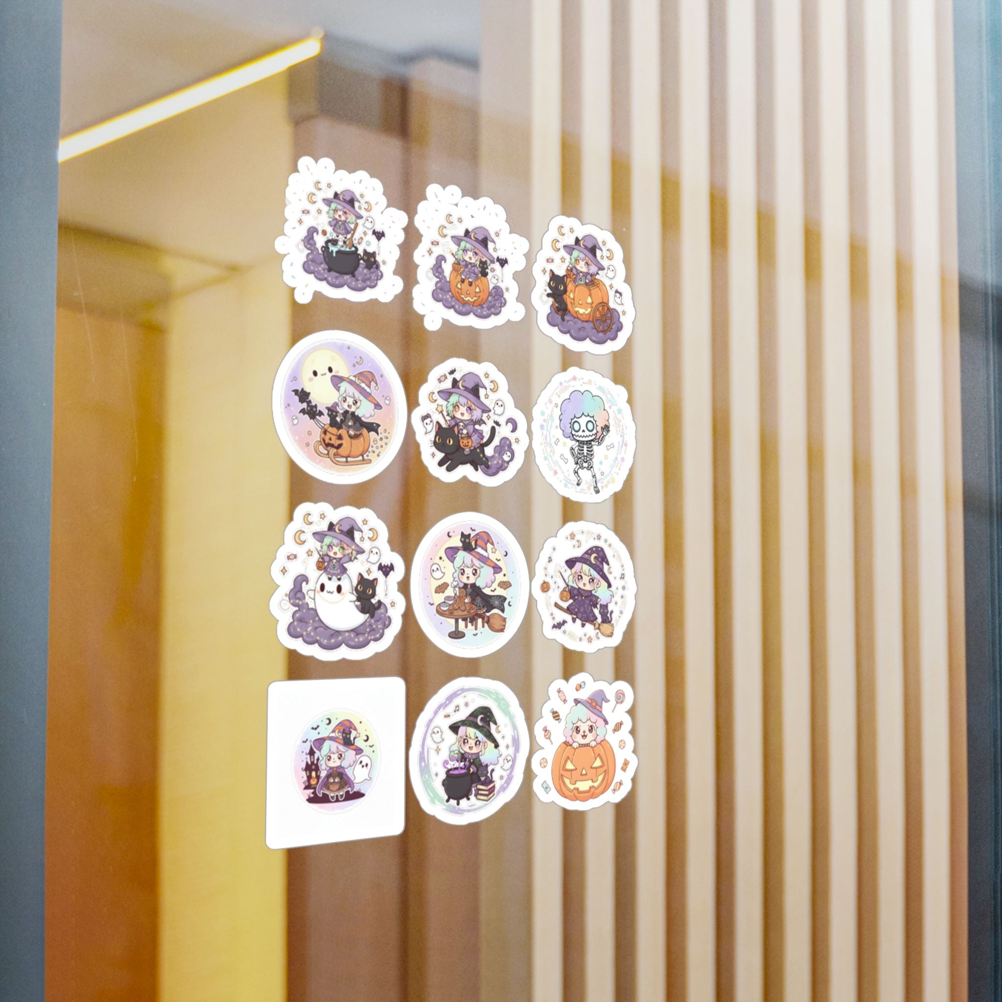 Halloween Monsters Sheet 03 — 12 Kiss-Cut Vinyl Decals
