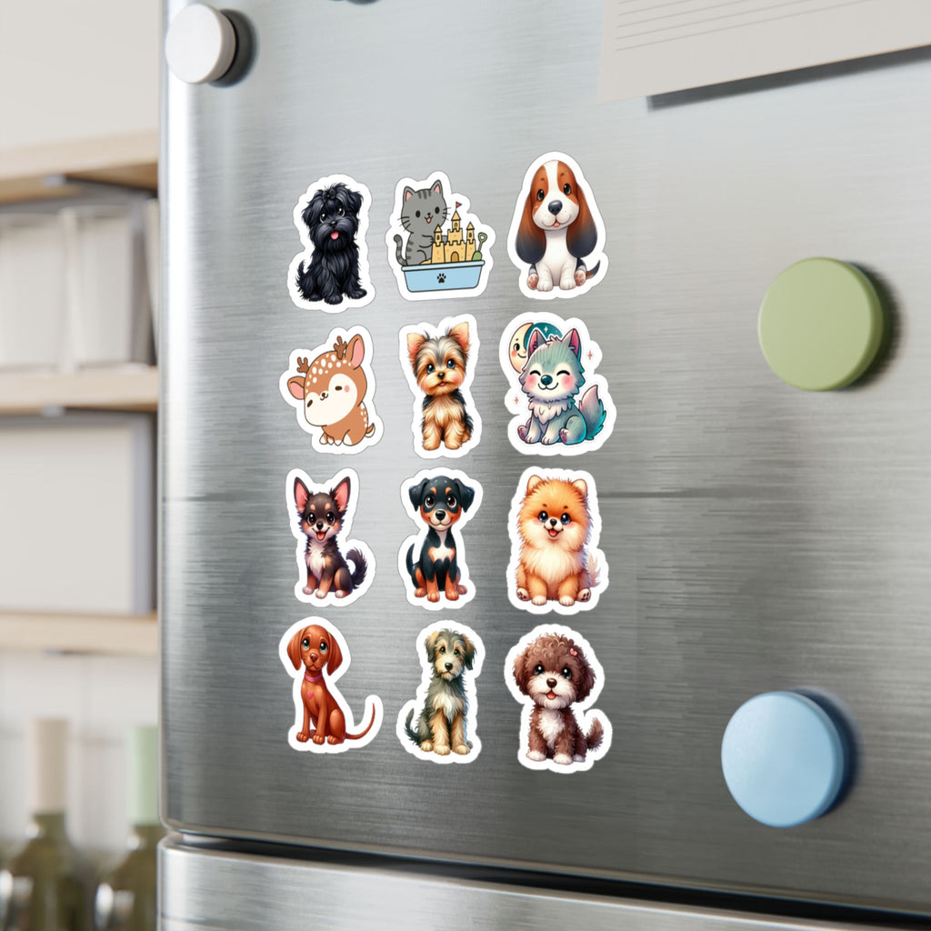 Cute Kawaii Sheet 09 — 12 Kiss-Cut Vinyl Decals