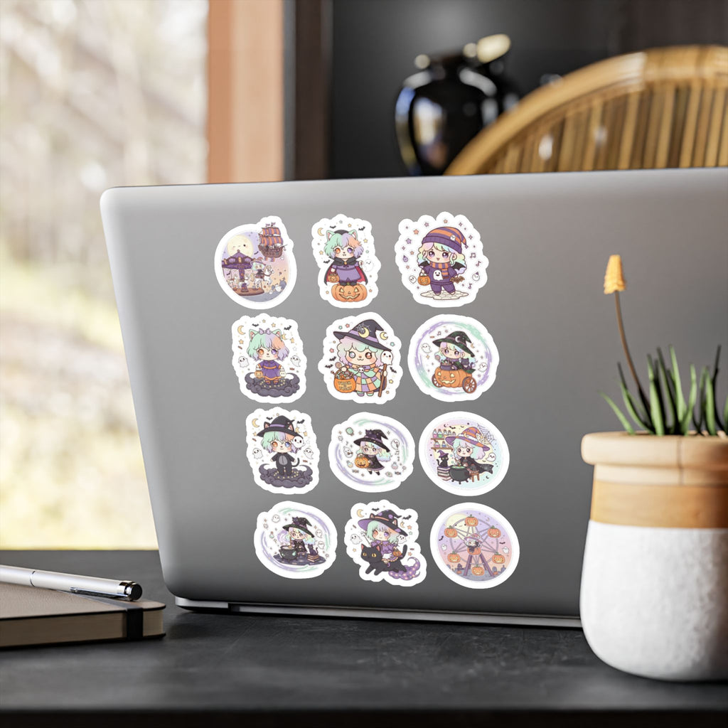 Halloween Monsters Sheet 05 — 12 Kiss-Cut Vinyl Decals