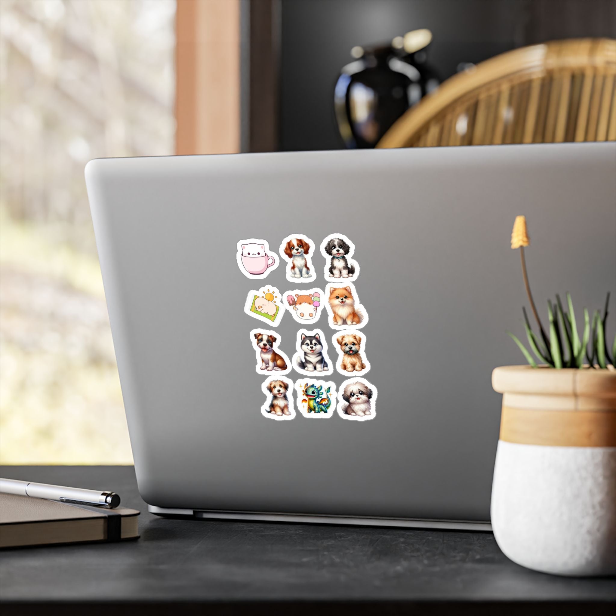 Cute Kawaii Sheet 26 — 12 Kiss-Cut Vinyl Decals