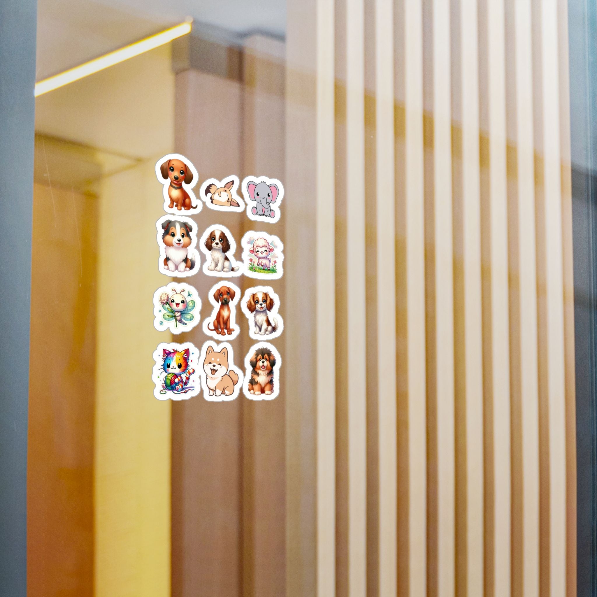 Cute Kawaii Sheet 28 — 12 Kiss-Cut Vinyl Decals