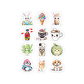 Kawaii Stickers Sheet 02 — 12 Kiss-Cut Vinyl Decals