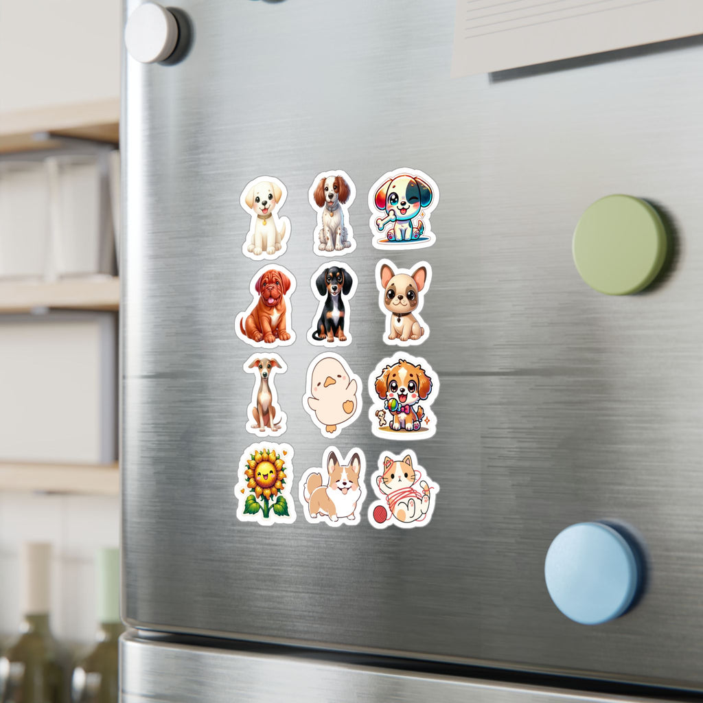 Cute Kawaii Sheet 20 — 12 Kiss-Cut Vinyl Decals