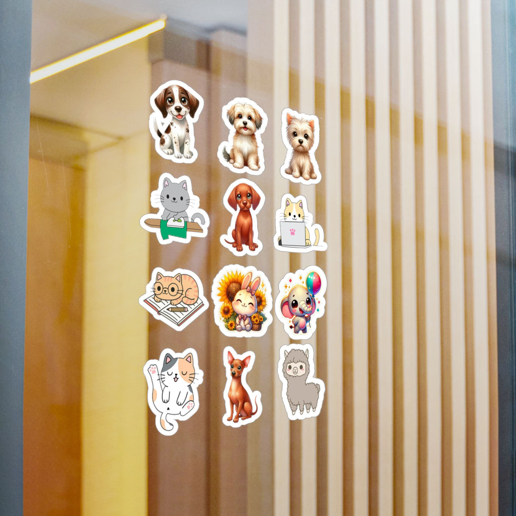 Cute Kawaii Sheet 07 — 12 Kiss-Cut Vinyl Decals