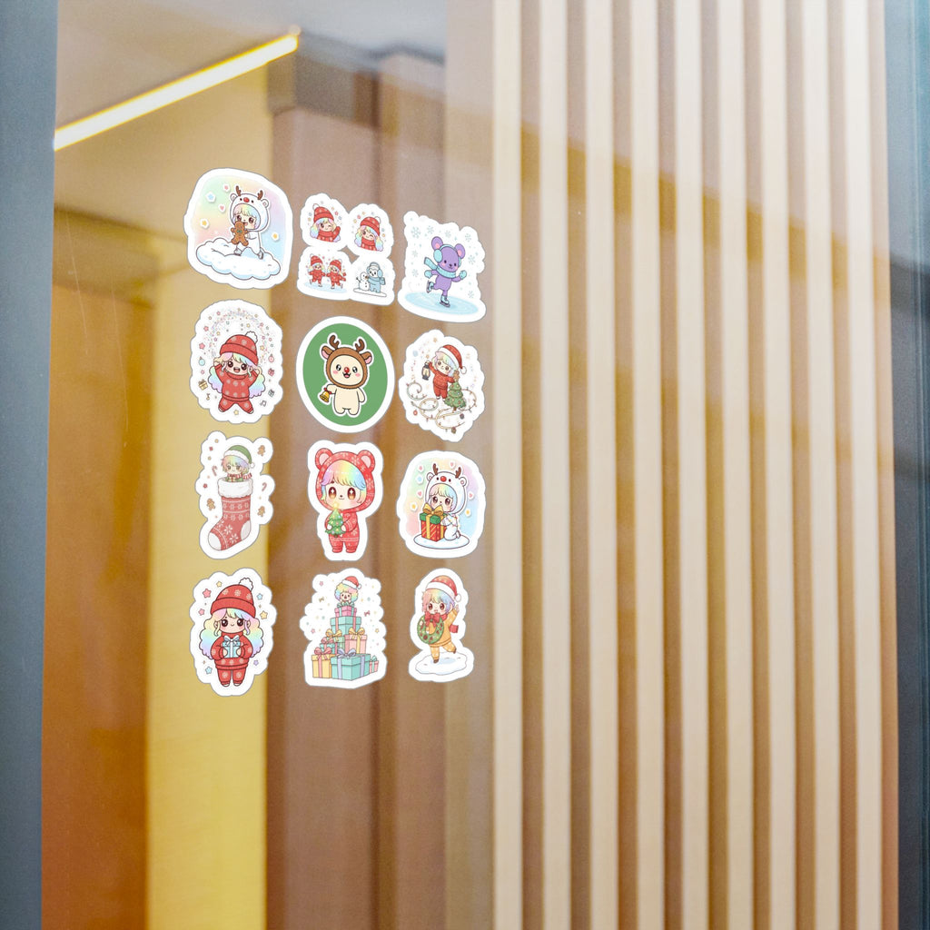 Christmas Monsters Sheet 18 — 12 Kiss-Cut Vinyl Decals