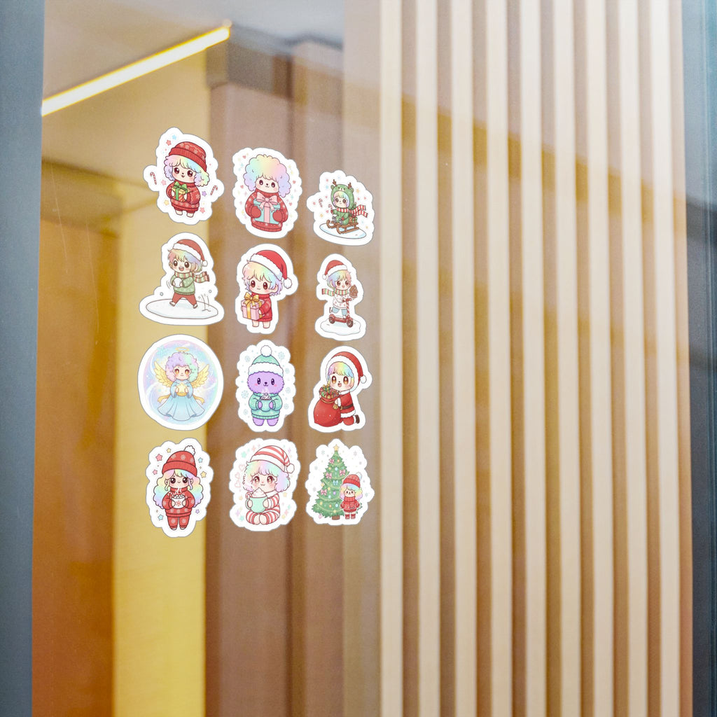 Christmas Monsters Sheet 10 — 12 Kiss-Cut Vinyl Decals