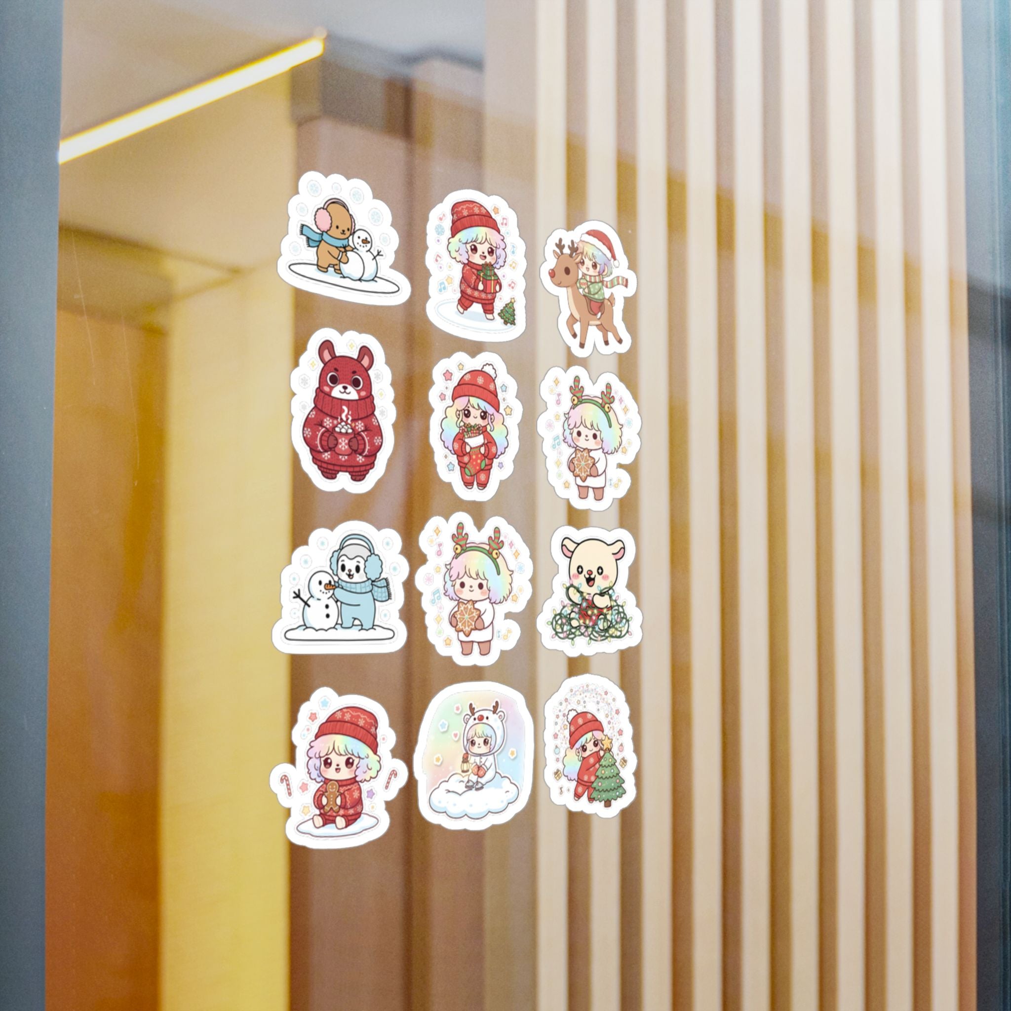 Christmas Monsters Sheet 15 — 12 Kiss-Cut Vinyl Decals