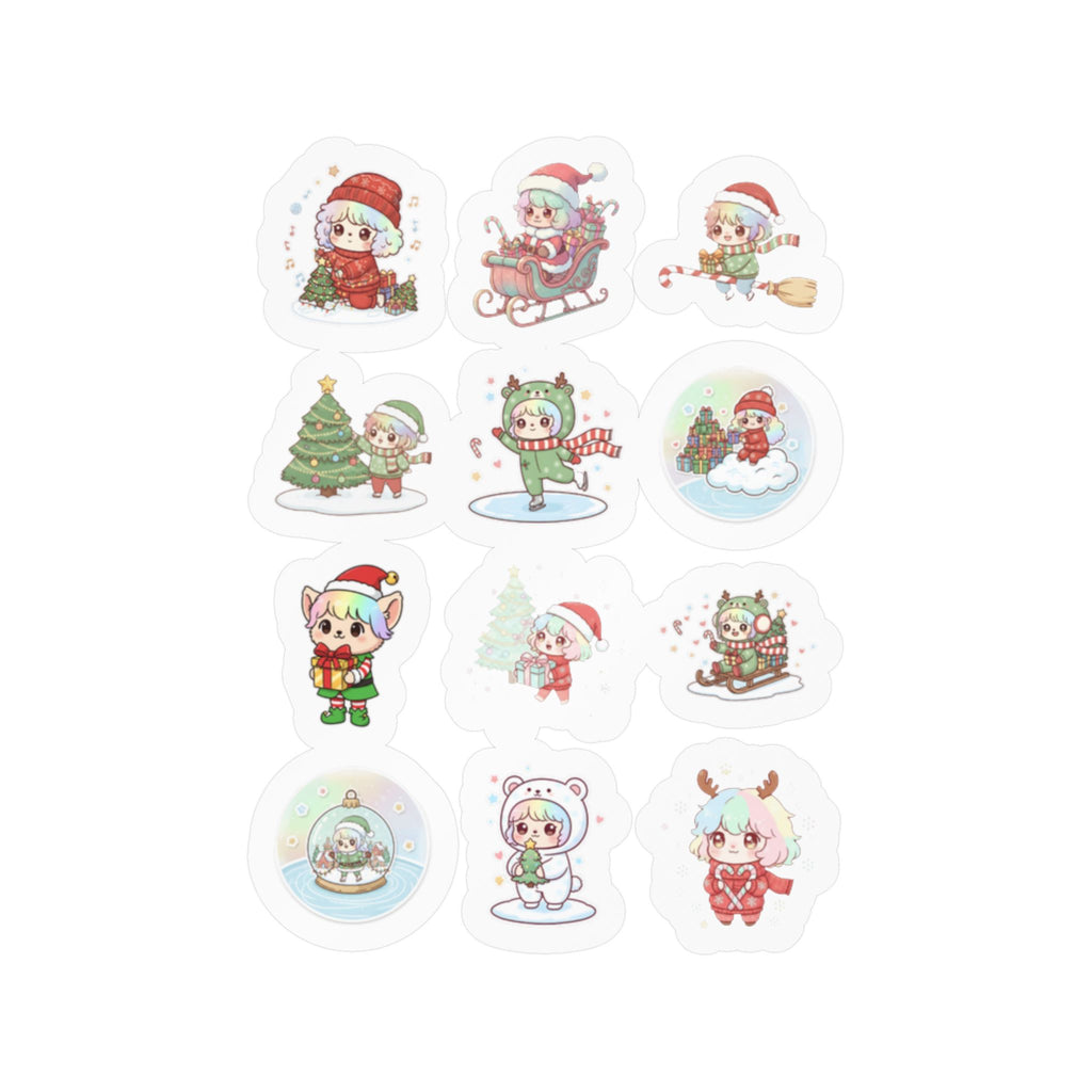 Christmas Monsters Sheet 04 — 12 Kiss-Cut Vinyl Decals