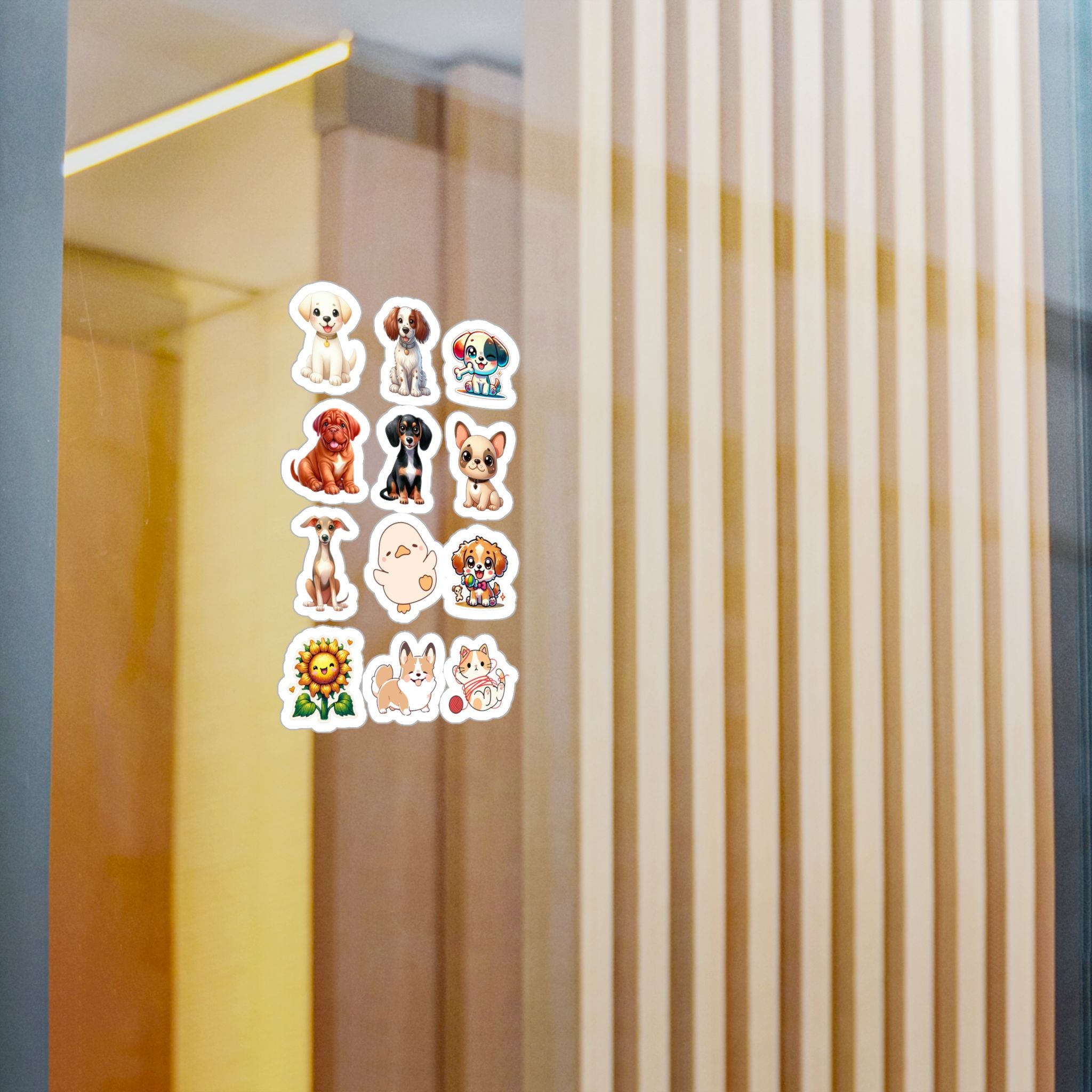 Cute Kawaii Sheet 20 — 12 Kiss-Cut Vinyl Decals