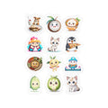 Kawaii Stickers Sheet 221 — 12 Kiss-Cut Vinyl Decals
