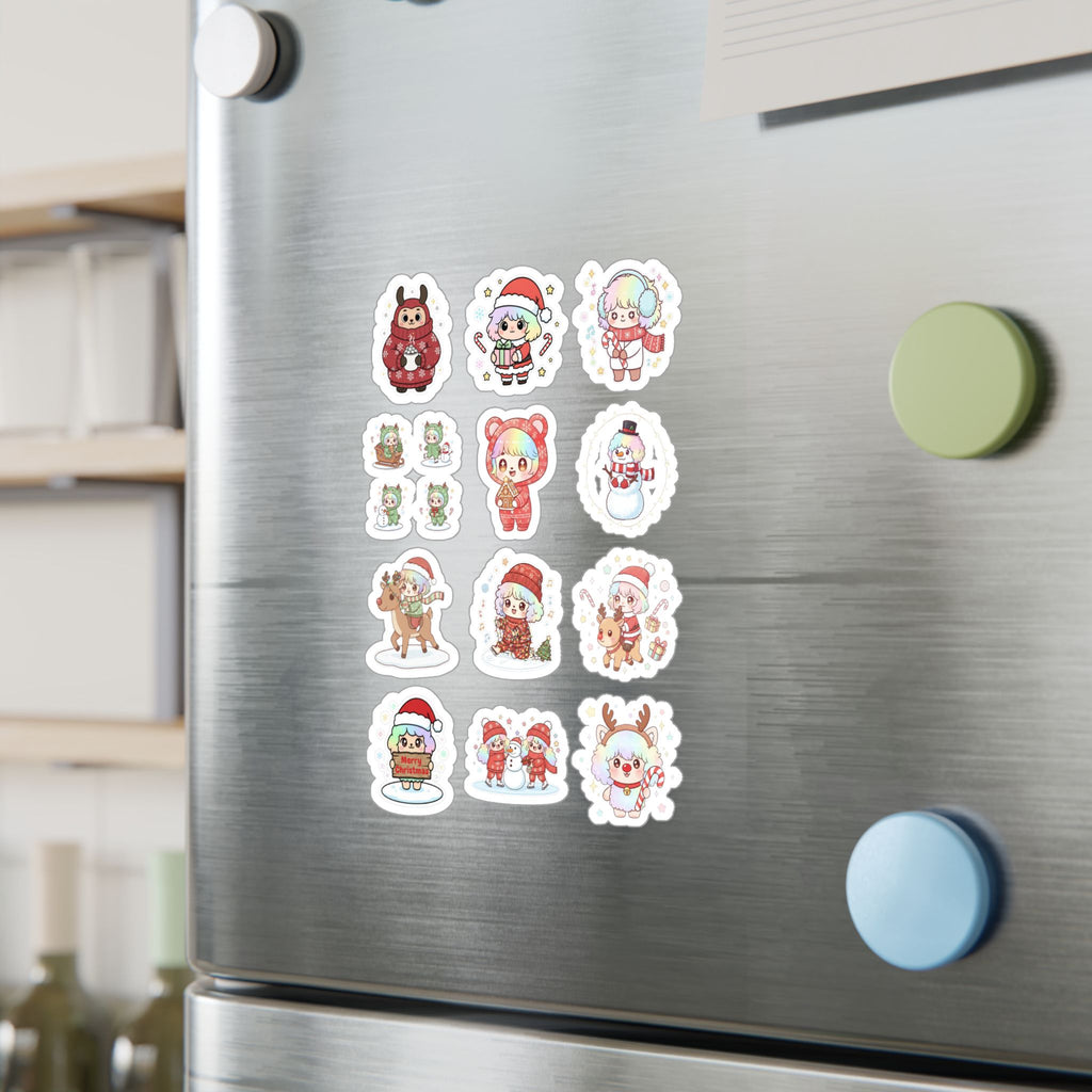 Christmas Monsters Sheet 16 — 12 Kiss-Cut Vinyl Decals