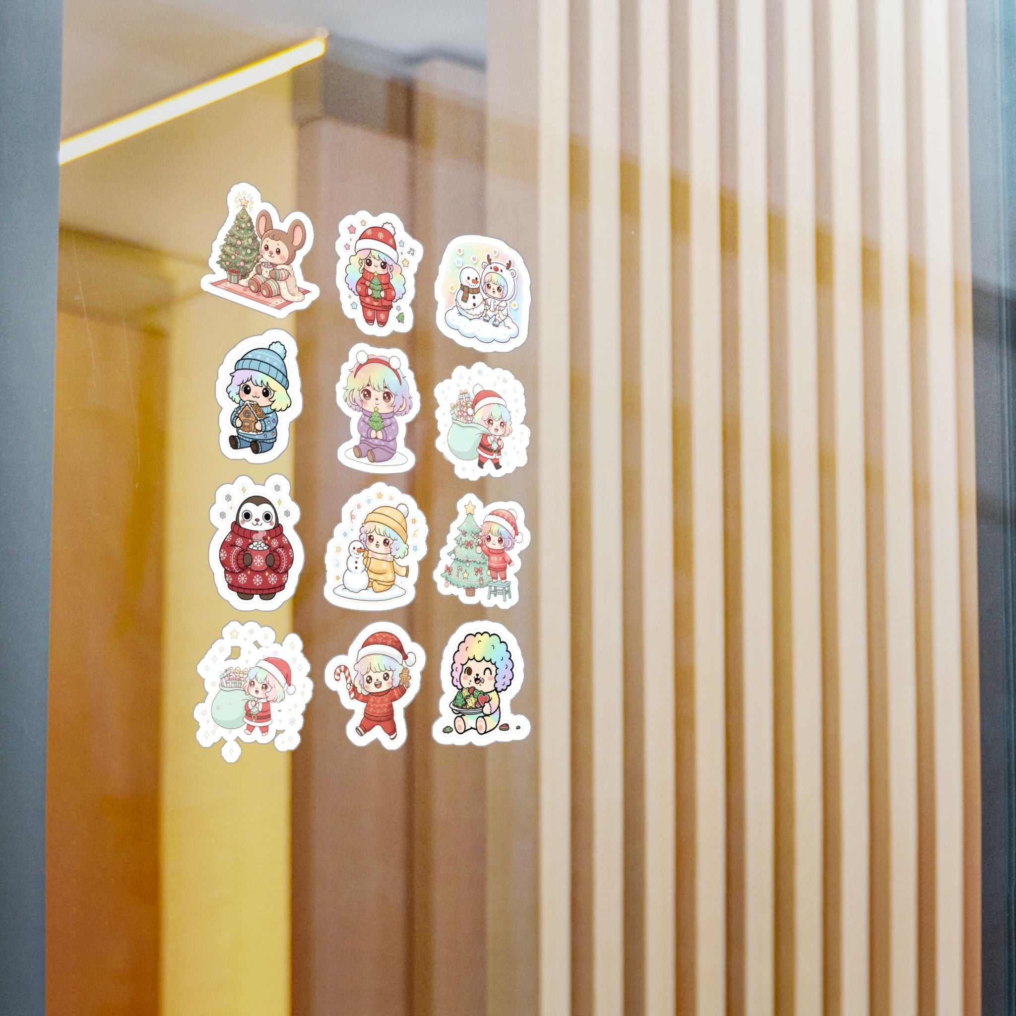 Christmas Monsters Sheet 14 — 12 Kiss-Cut Vinyl Decals