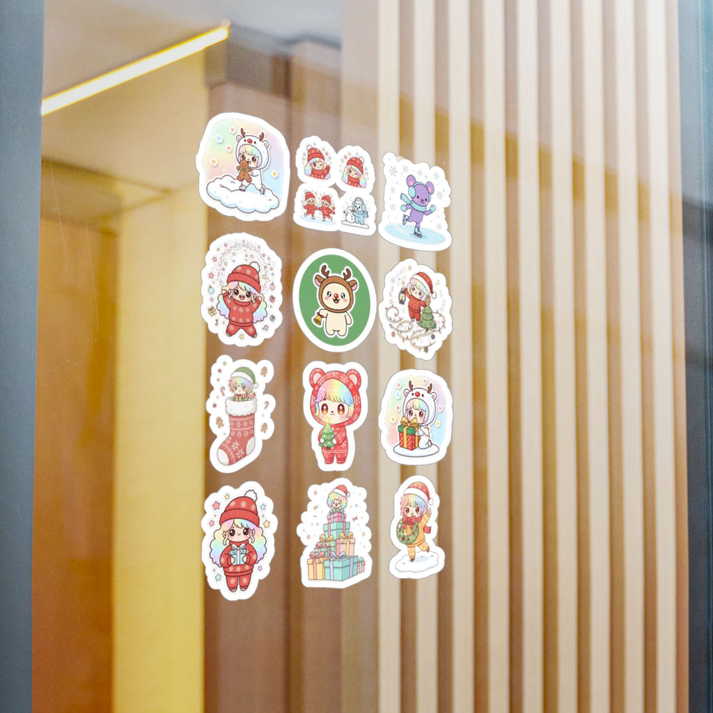 Christmas Monsters Sheet 18 — 12 Kiss-Cut Vinyl Decals