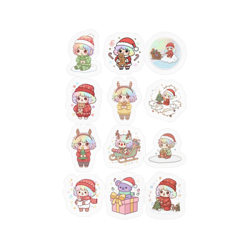 Christmas Monsters Sheet 03 — 12 Kiss-Cut Vinyl Decals