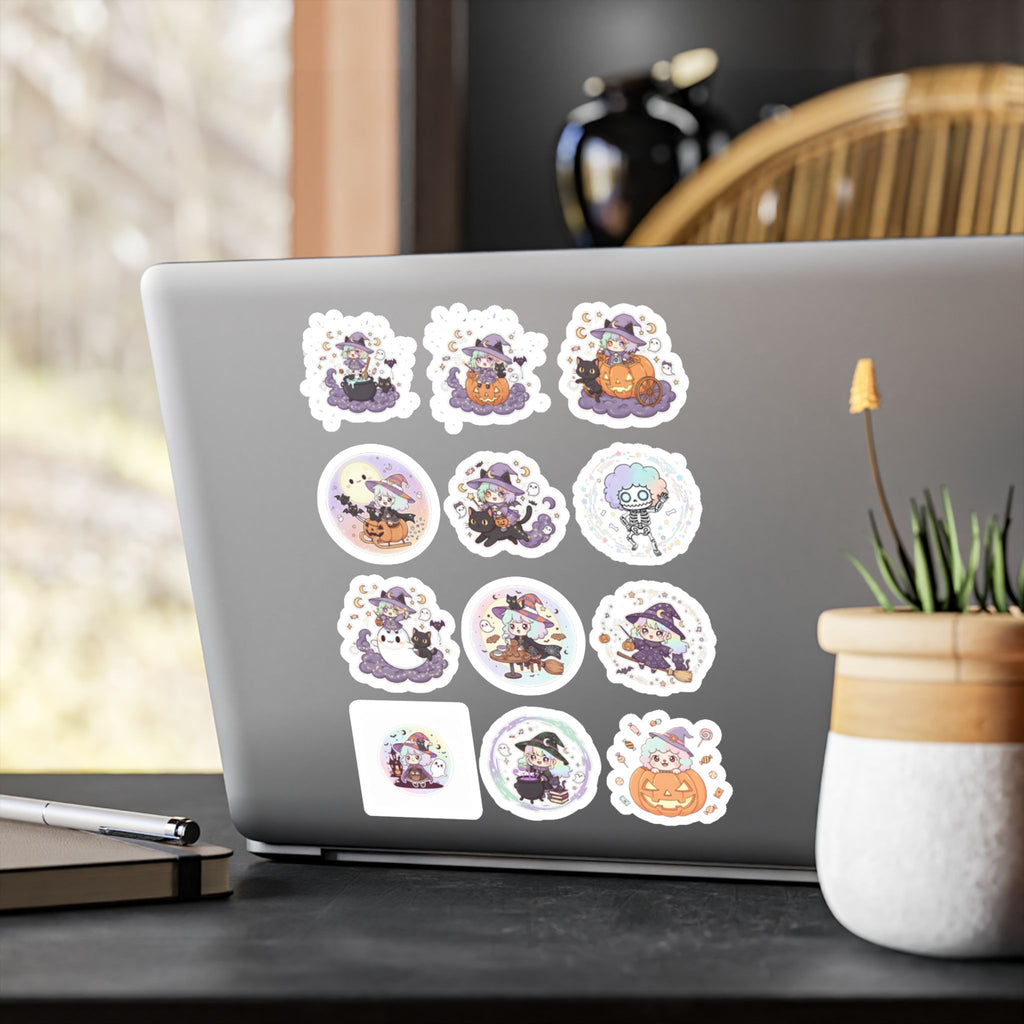 Halloween Monsters Sheet 03 — 12 Kiss-Cut Vinyl Decals