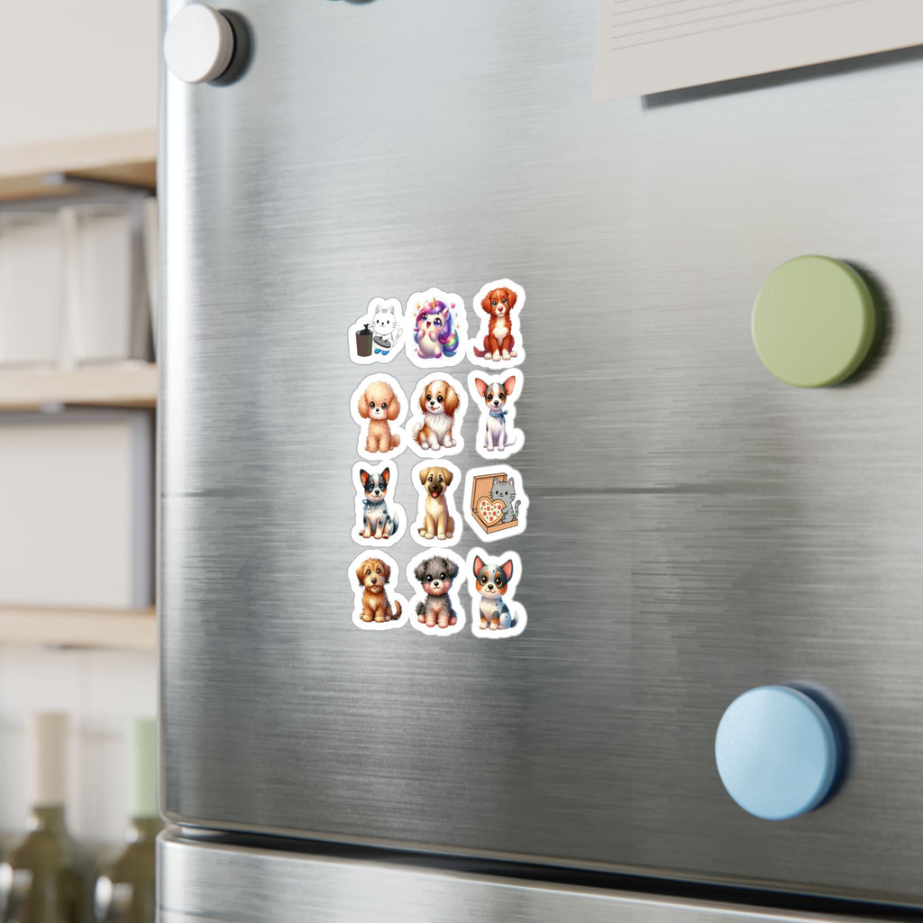 Cute Kawaii Sheet 22 — 12 Kiss-Cut Vinyl Decals
