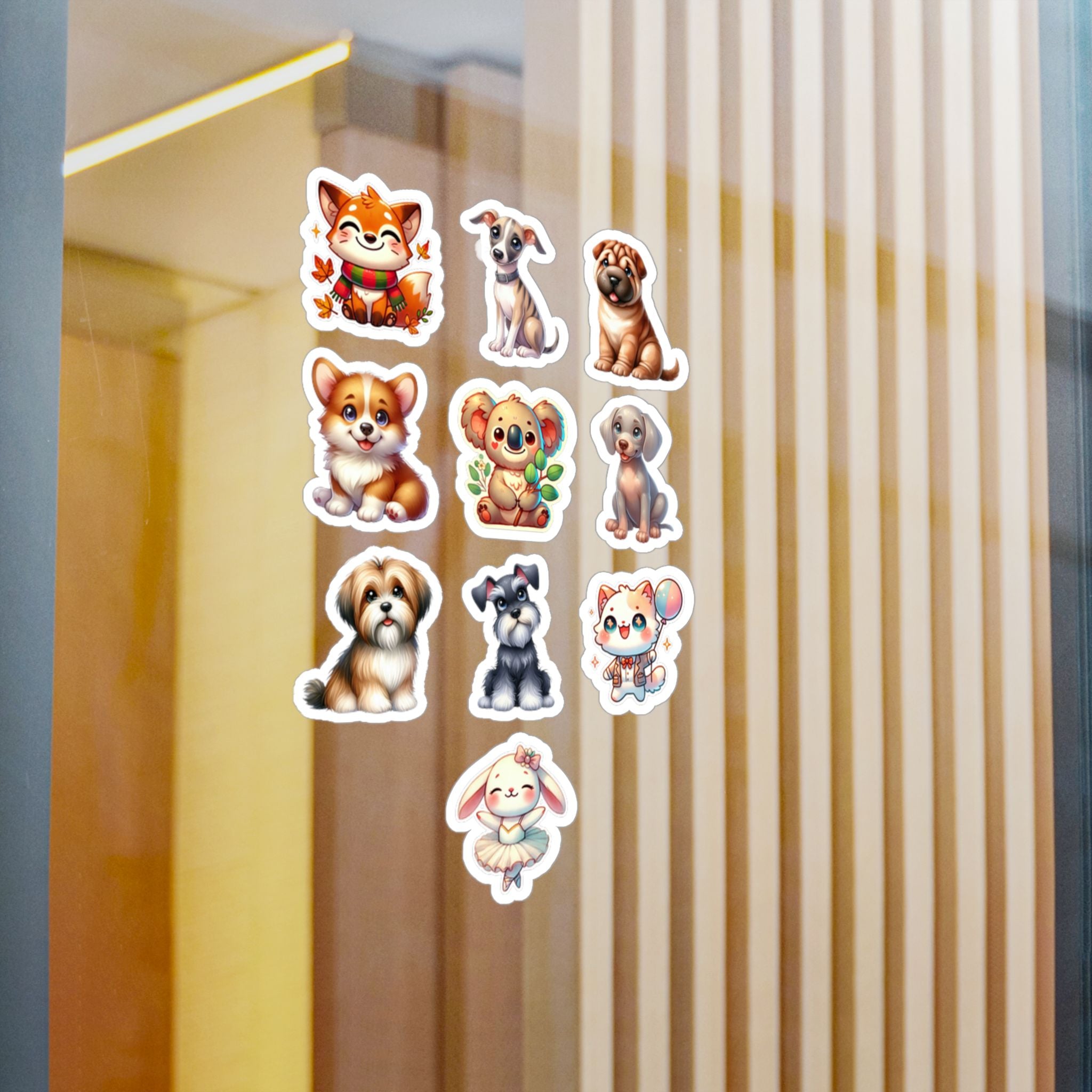 Cute Kawaii Sheet 31 — 10 Kiss-Cut Vinyl Decals