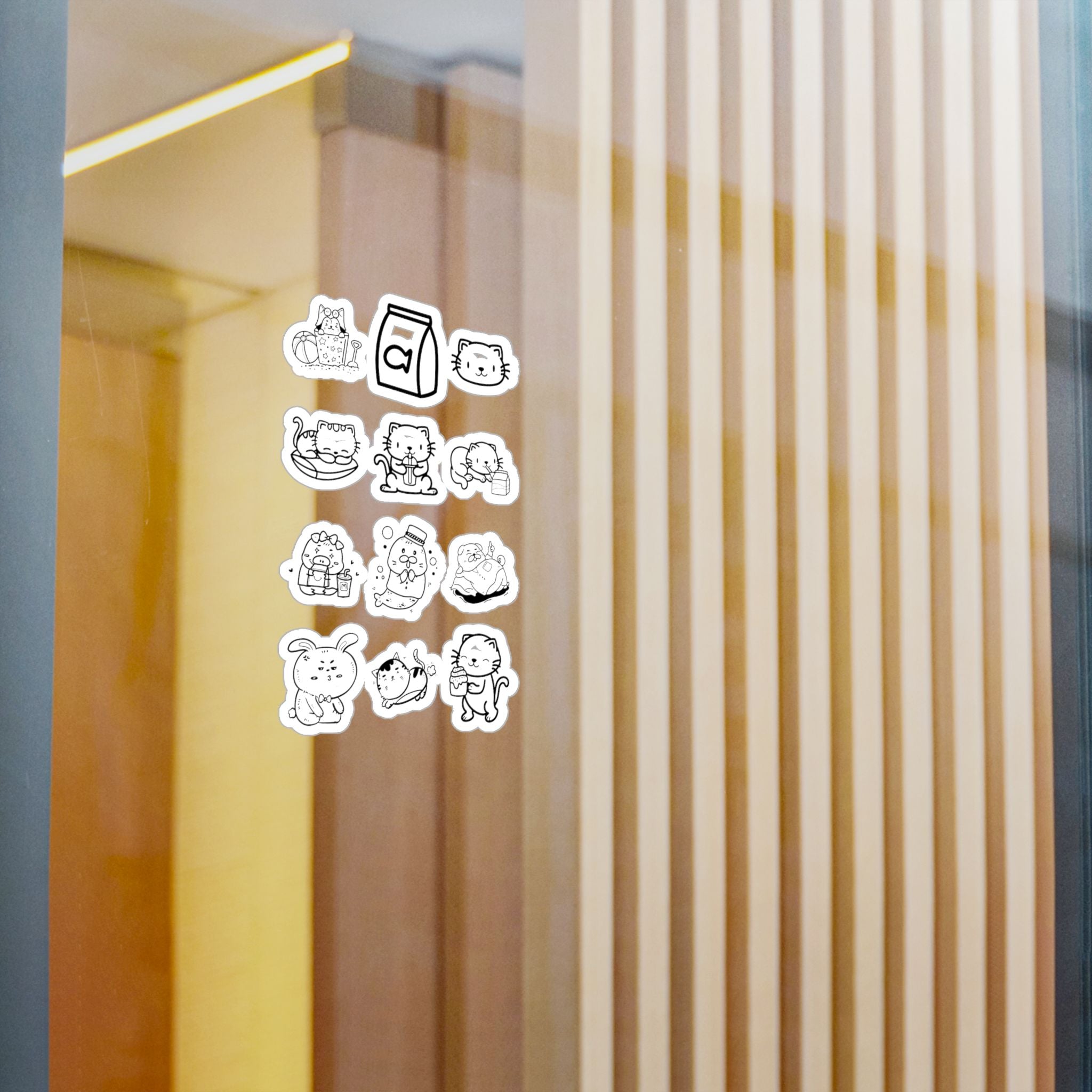 Kawaii Classics Sheet 10 — 12 Kiss-Cut Vinyl Decals