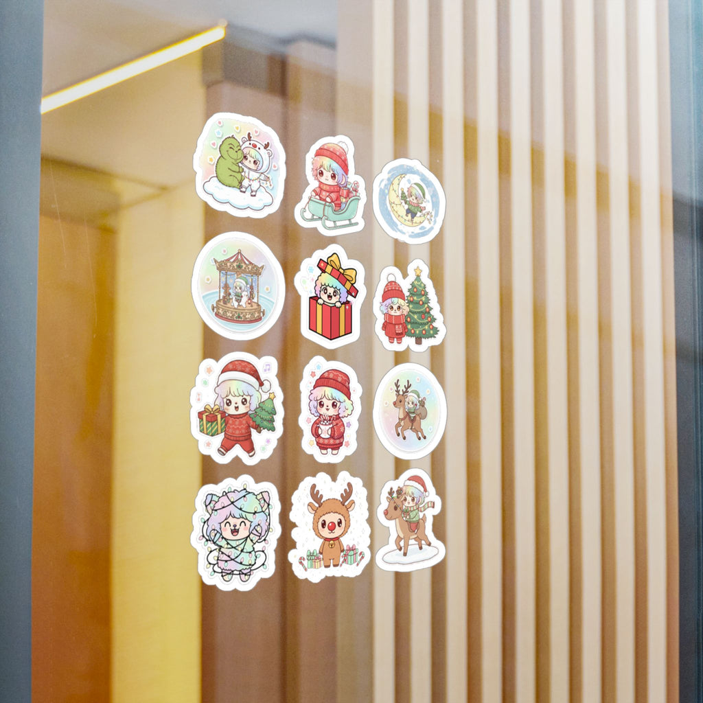 Christmas Monsters Sheet 11 — 12 Kiss-Cut Vinyl Decals