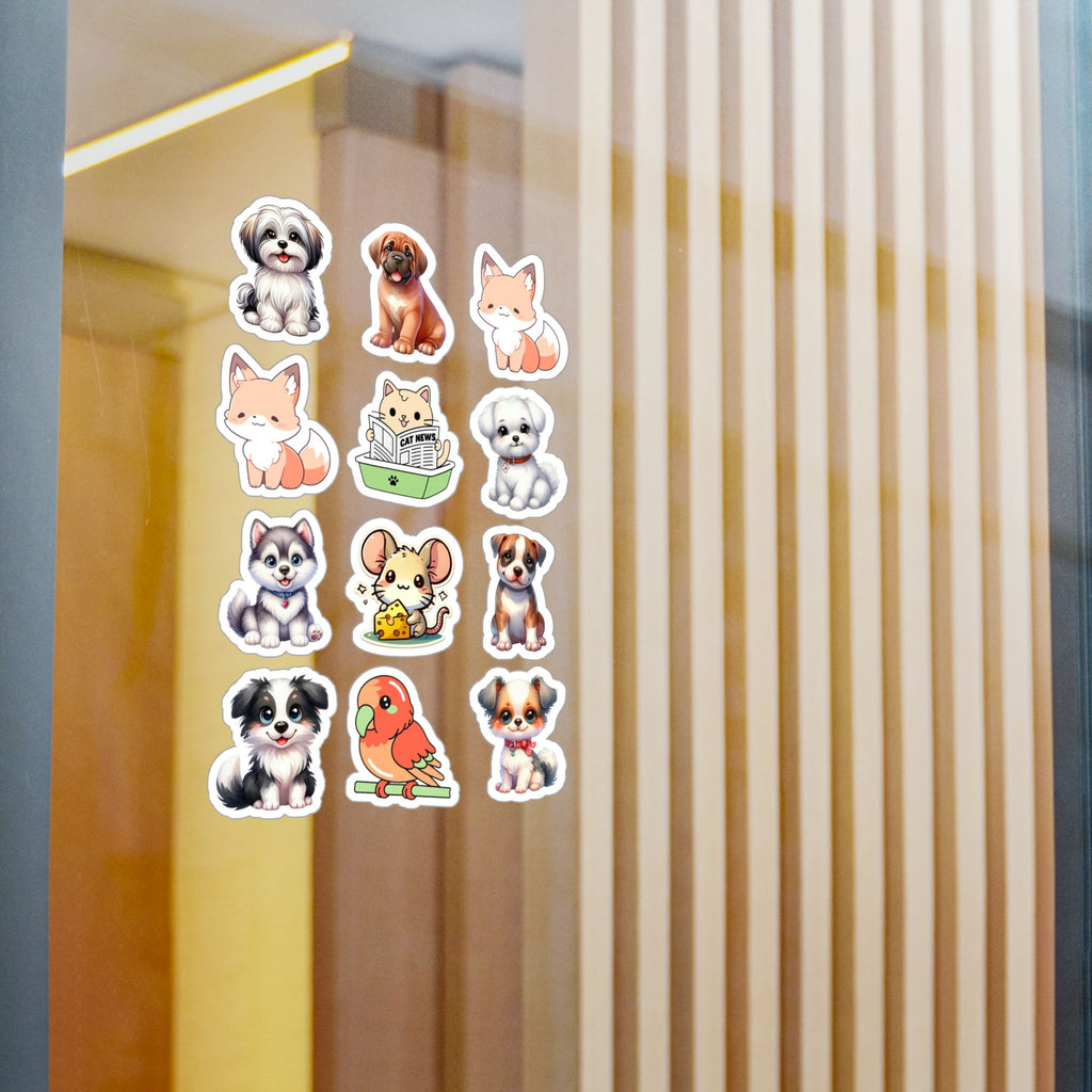 Cute Kawaii Sheet 14 — 12 Kiss-Cut Vinyl Decals