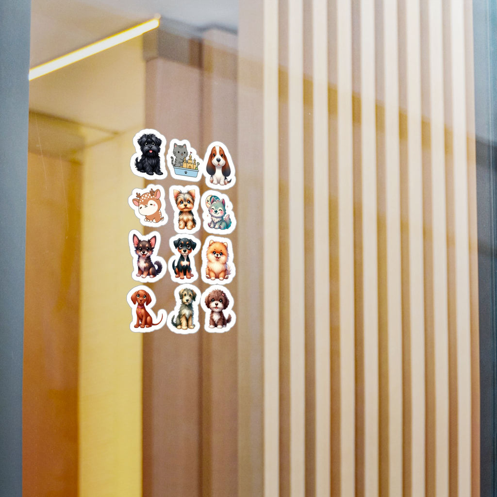 Cute Kawaii Sheet 09 — 12 Kiss-Cut Vinyl Decals
