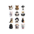 Kawaii Dogs Sheet 07 — 12 Kiss-Cut Vinyl Decals