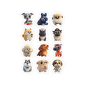 Kawaii Dogs Sheet 13 — 12 Kiss-Cut Vinyl Decals