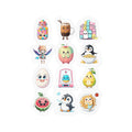 Kawaii Stickers Sheet 202 — 12 Kiss-Cut Vinyl Decals
