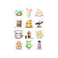 Kawaii Stickers Sheet 51 — 12 Kiss-Cut Vinyl Decals