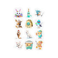 Kawaii Stickers Sheet 257 — 12 Kiss-Cut Vinyl Decals